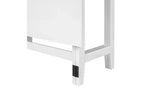 JVNOXK Tavolo da Pranzo Allungabile in Legno in Stile Rustico da 91 cm con Anta Pieghevole, Ideale per Piccoli Spazi, Gambe in Legno di Gomma Massello, Bianco