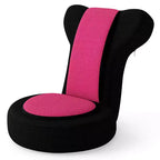 Poltrona reclinabile Costway con poggiatesta e schienale regolabili, seduta imbottita in spugna, struttura in metallo, nero + grigio/nero + rosa