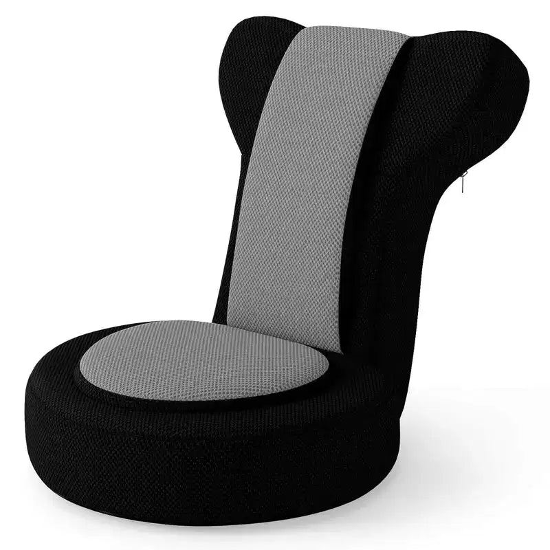 Poltrona reclinabile Costway con poggiatesta e schienale regolabili, seduta imbottita in spugna, struttura in metallo, nero + grigio/nero + rosa