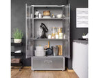 Armadietto contenitore UltraHD Seville Classics con cassetto inferiore, 91,4 cm L x 45,7 cm P x 182,9 cm H