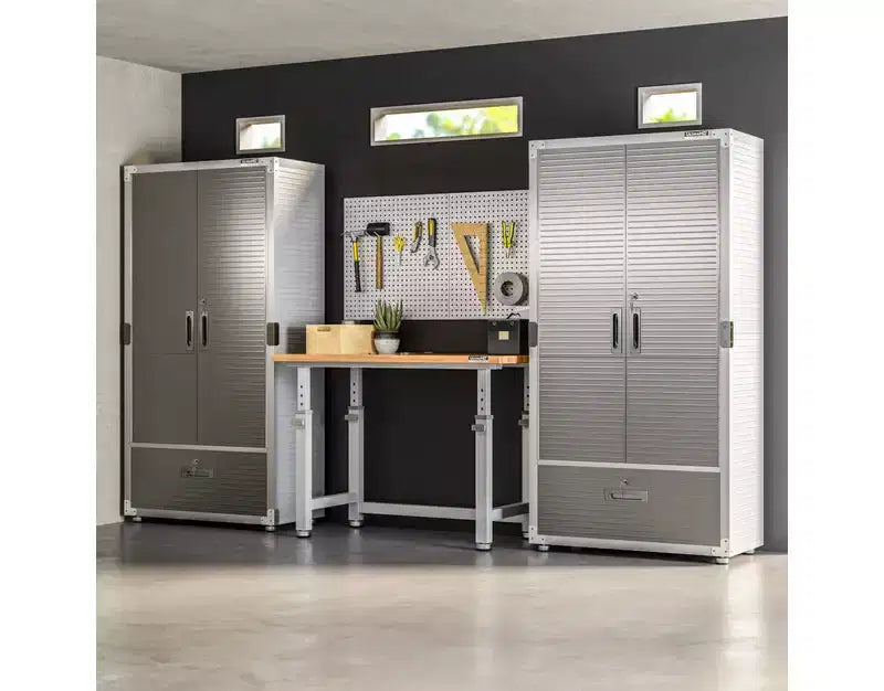 Armadietto contenitore UltraHD Seville Classics con cassetto inferiore, 91,4 cm L x 45,7 cm P x 182,9 cm H
