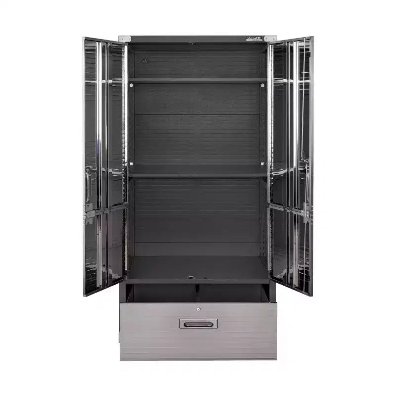 Armadietto contenitore UltraHD Seville Classics con cassetto inferiore, 91,4 cm L x 45,7 cm P x 182,9 cm H