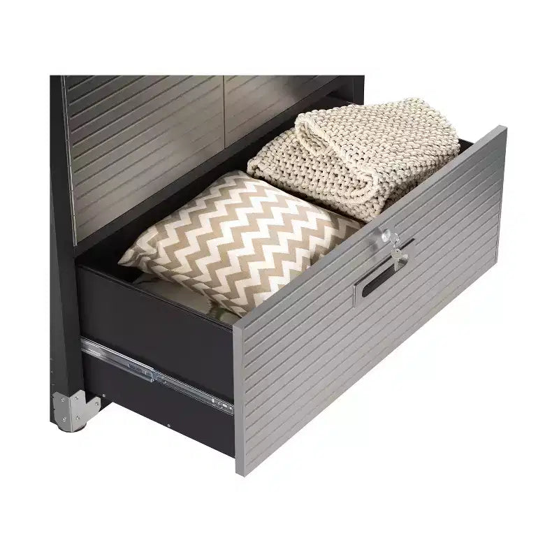 Armadietto contenitore UltraHD Seville Classics con cassetto inferiore, 91,4 cm L x 45,7 cm P x 182,9 cm H