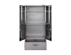 Armadietto contenitore UltraHD Seville Classics con cassetto inferiore, 91,4 cm L x 45,7 cm P x 182,9 cm H