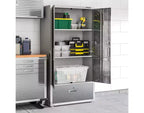 Armadietto contenitore UltraHD Seville Classics con cassetto inferiore, 91,4 cm L x 45,7 cm P x 182,9 cm H