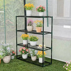 UPTIOT Scaffale da esterno a 3 ripiani per serra, resistente | Capacità 15,8 kg/ripiano (30 P x 87,6 L x 103,6 H cm)
