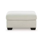 Signature Design by Ashley Ammon Pouf, Rivestimento in poliestere cordato, Avorio