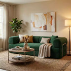 Divano Letto Moderno Convertibile FurnitureR con Materasso Estraibile, Divano Imbottito con Seduta Profonda per Soggiorno, Camera degli Ospiti o Appartamento