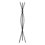 Clihome 72 Appendiabiti da terra in metallo 3 ganci Design a onda Ingresso Appendiabiti