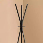 Clihome 72 Appendiabiti da terra in metallo 3 ganci Design a onda Ingresso Appendiabiti