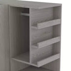 Armadio multifunzione in legno Phyllis con scrivania convertibile