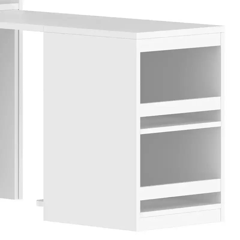 Armadio multifunzione in legno Phyllis con scrivania convertibile