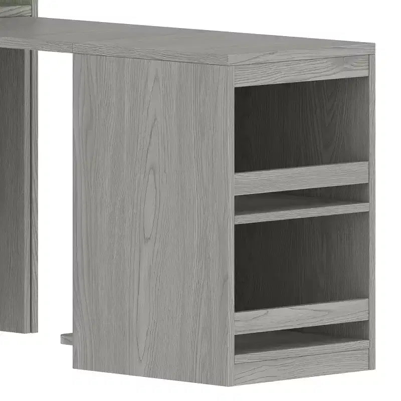 Armadio multifunzione in legno Phyllis con scrivania convertibile