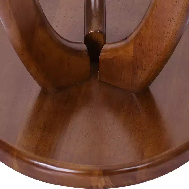 Appendiabiti creativo a forma di S, autoportante, in legno massello, con 6 ganci e base rotonda robusta
