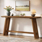 Consolle in Legno Massello per Ingresso, Tavolo da Divano in Stile Rustico Lungo 63 Pollici per Soggiorno, Ingresso, Corridoio, Foyer