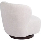 Poltrona girevole occasionale Pomona Off-White 30 Wide Wheat