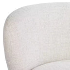 Poltrona girevole occasionale Pomona Off-White 30 Wide Wheat