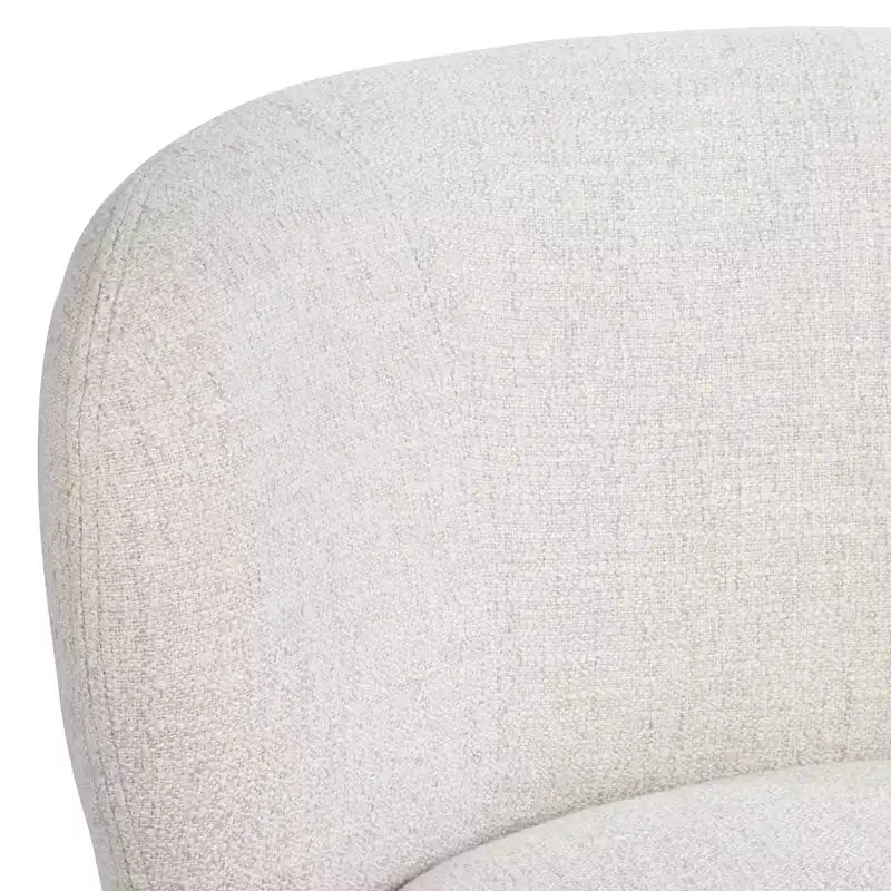 Poltrona girevole occasionale Pomona Off-White 30 Wide Wheat