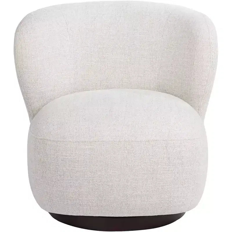 Poltrona girevole occasionale Pomona Off-White 30 Wide Wheat