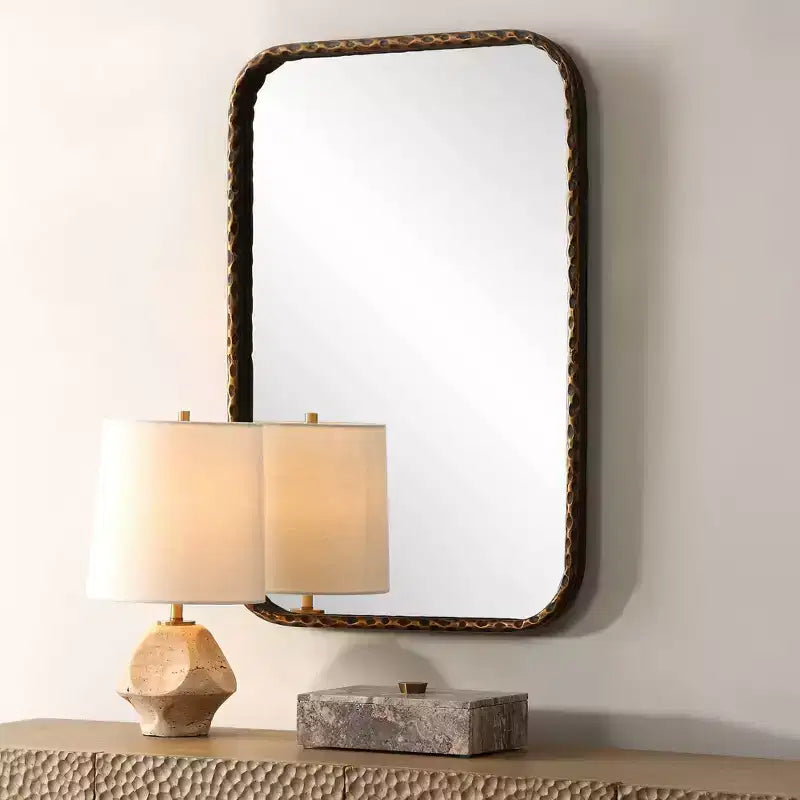 Specchio da trucco rettangolare A Little Knotty Bronze 20 x 30
