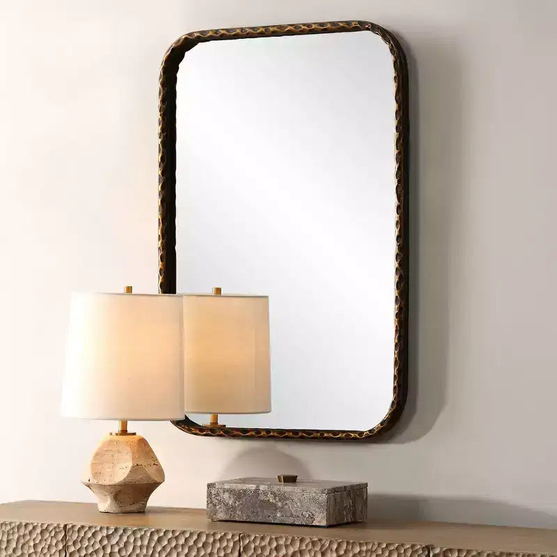 Specchio da trucco rettangolare A Little Knotty Bronze 20 x 30