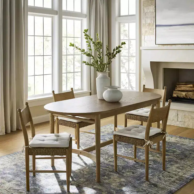 Sedie da pranzo in legno Cardamine, confezione da 2, naturale
