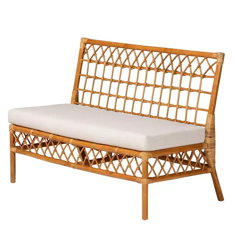 Set Adalina Rattan Angolare da Pranzo (4 Pezzi): Cuscini Morbidi, Tavolo Rotondo, Nessun Montaggio Richiesto