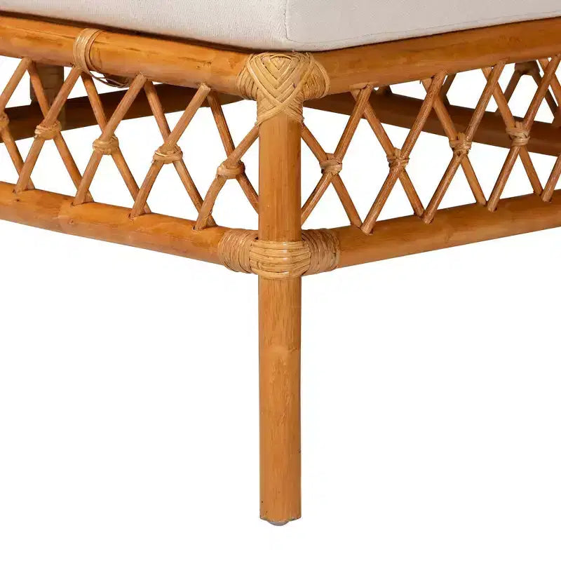 Set Adalina Rattan Angolare da Pranzo (4 Pezzi): Cuscini Morbidi, Tavolo Rotondo, Nessun Montaggio Richiesto