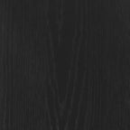 Comodino scanalato Jasper Wood nero