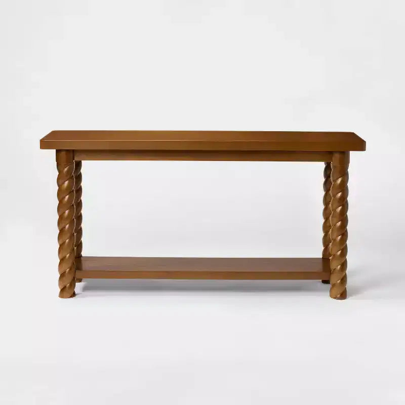 Consolle da 60'' con gambe intrecciate