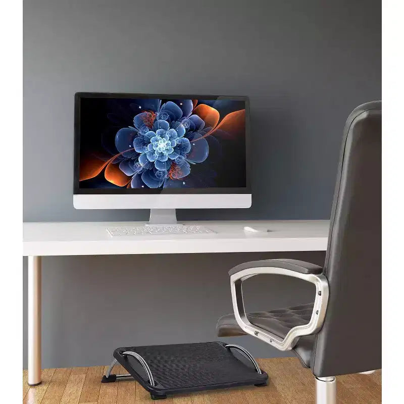 Mount-It! Poggiapiedi inclinabile da sotto scrivania | Poggiapiedi ergonomico da ufficio regolabile | Supporto per i piedi da scrivania del computer | Poggiapiedi da ufficio rialzato con piattaforma grande