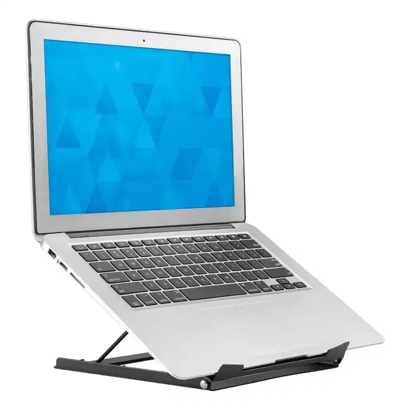 Supporto per laptop da scrivania Mount-It! Regolabile in altezza | Supporto rialzato per laptop in acciaio massiccio | 5 altezze regolabili | Posiziona correttamente testa, collo, schiena e polsi