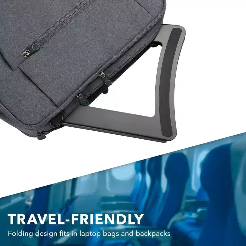 Supporto per laptop da scrivania Mount-It! Regolabile in altezza | Supporto rialzato per laptop in acciaio massiccio | 5 altezze regolabili | Posiziona correttamente testa, collo, schiena e polsi