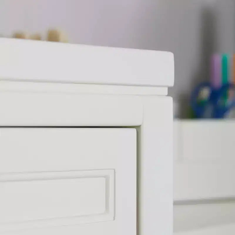 Mobiletto portadisegni per bambini di Martha Stewart: organizzatore in legno per articoli da arti e mestieri per bambini con cassetti per riporre la carta