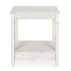 Tavolino laterale rettangolare in legno Kate and Laurel Idabelle, 13,5x22x27,75, Bianco