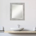 Specchio da parete per bagno Amanti Art Rustico bianco anticato in legno bisellato