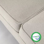 Divano/Sofà Hana moderno in tessuto di lino con tasche sui braccioli - Mellow