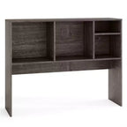 Libreria organizer da scrivania Costway con 4 scomparti, ripiano da appoggio, naturale/bianco