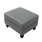 Pouf da salotto contemporaneo Benito 26,5" in vera pelle | ART OF LIVING DESIGNS