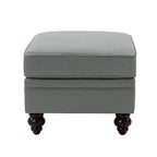 Pouf da salotto contemporaneo Benito 26,5" in vera pelle | ART OF LIVING DESIGNS