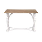 Kate e Laurel Wyldwood Scrivania Rettangolare in Legno, 46x24x30, Marrone Rustico