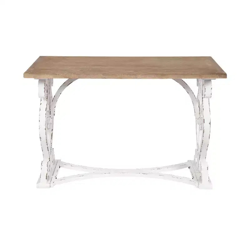 Kate e Laurel Wyldwood Scrivania Rettangolare in Legno, 46x24x30, Marrone Rustico