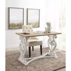 Kate e Laurel Wyldwood Scrivania Rettangolare in Legno, 46x24x30, Marrone Rustico