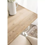 Kate e Laurel Wyldwood Scrivania Rettangolare in Legno, 46x24x30, Marrone Rustico