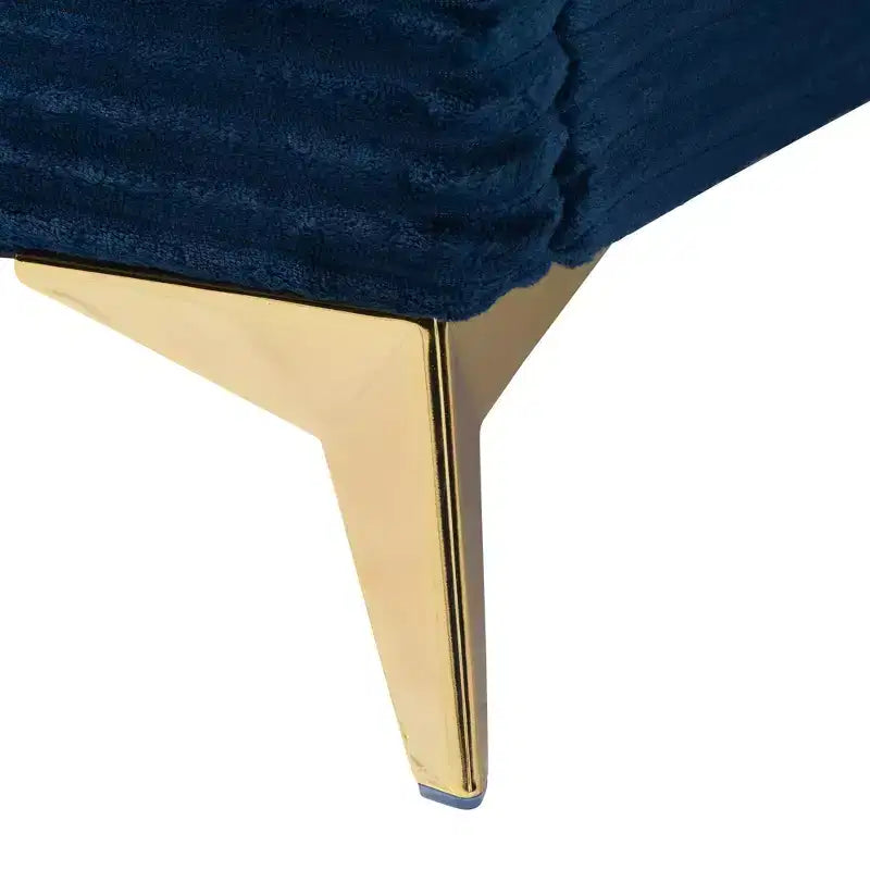 Letto a pannello Abberton moderno e contemporaneo in velluto e metallo