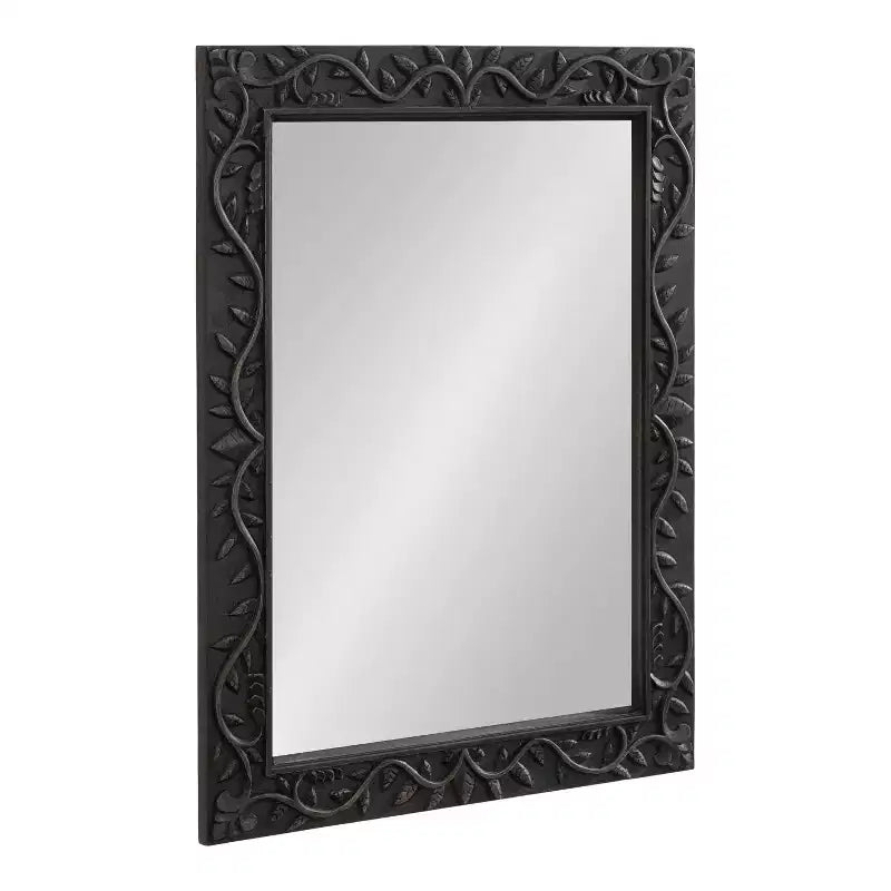 Kate & Laurel All Things Decor 24x32 Natesa Carved Wood Mirror