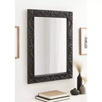 Specchio intagliato in legno Natesa 24x32