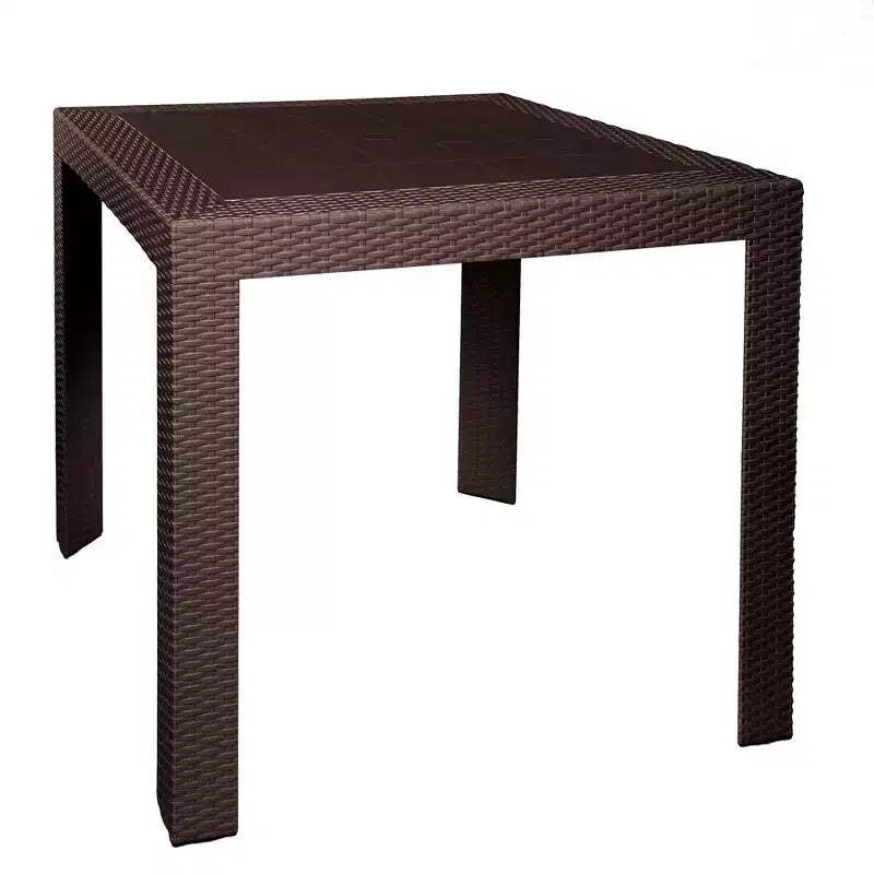 Tavolo da pranzo quadrato da esterno da 31 pollici - Tavolo da bistrò moderno con design in tessuto resistente alle intemperie
