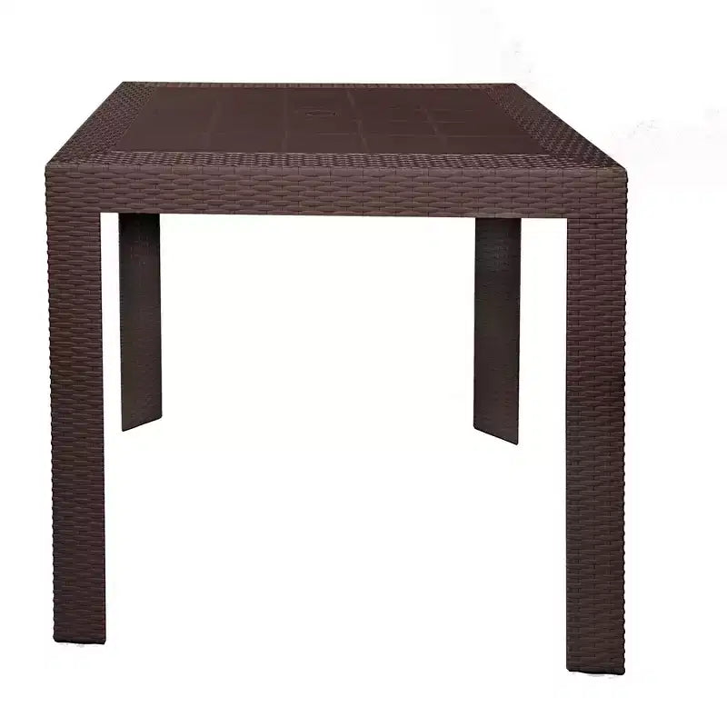 Tavolo da pranzo quadrato da esterno da 31 pollici - Tavolo da bistrò moderno con design in tessuto resistente alle intemperie