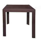 Tavolo da pranzo quadrato da esterno da 31 pollici - Tavolo da bistrò moderno con design in tessuto resistente alle intemperie
